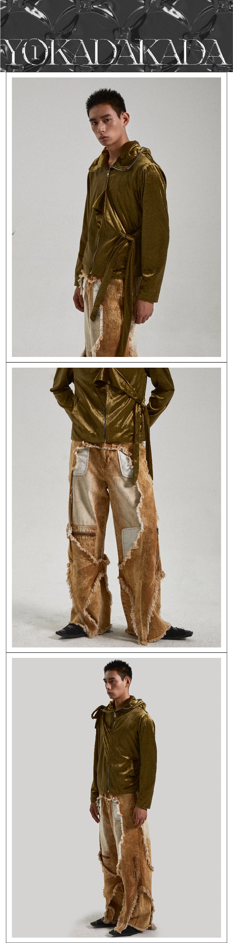 Golden strap angel hoodie