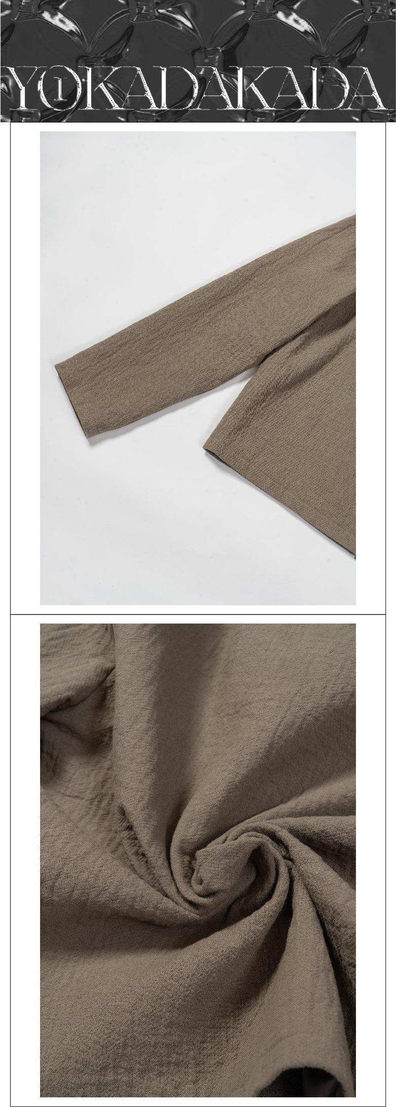 Zipper decoration retro round neck jacket