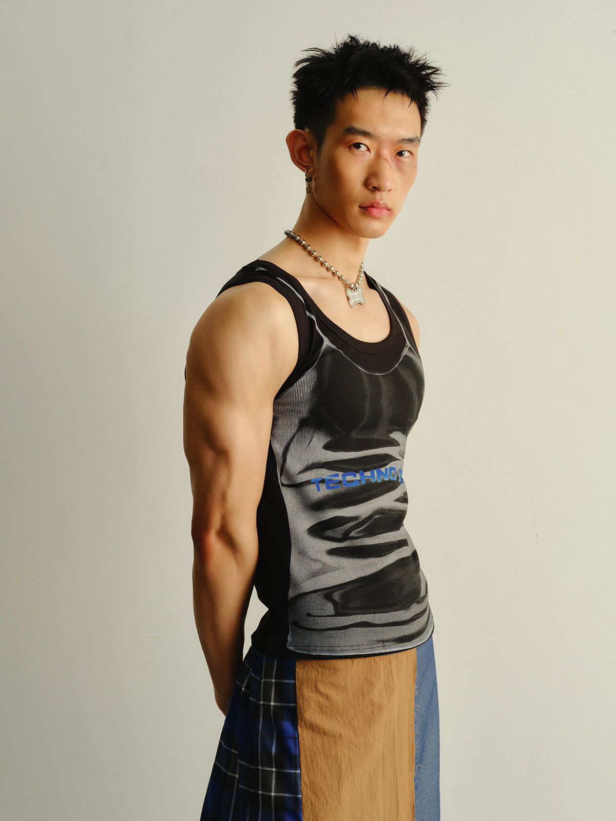 Electronic boy tank top