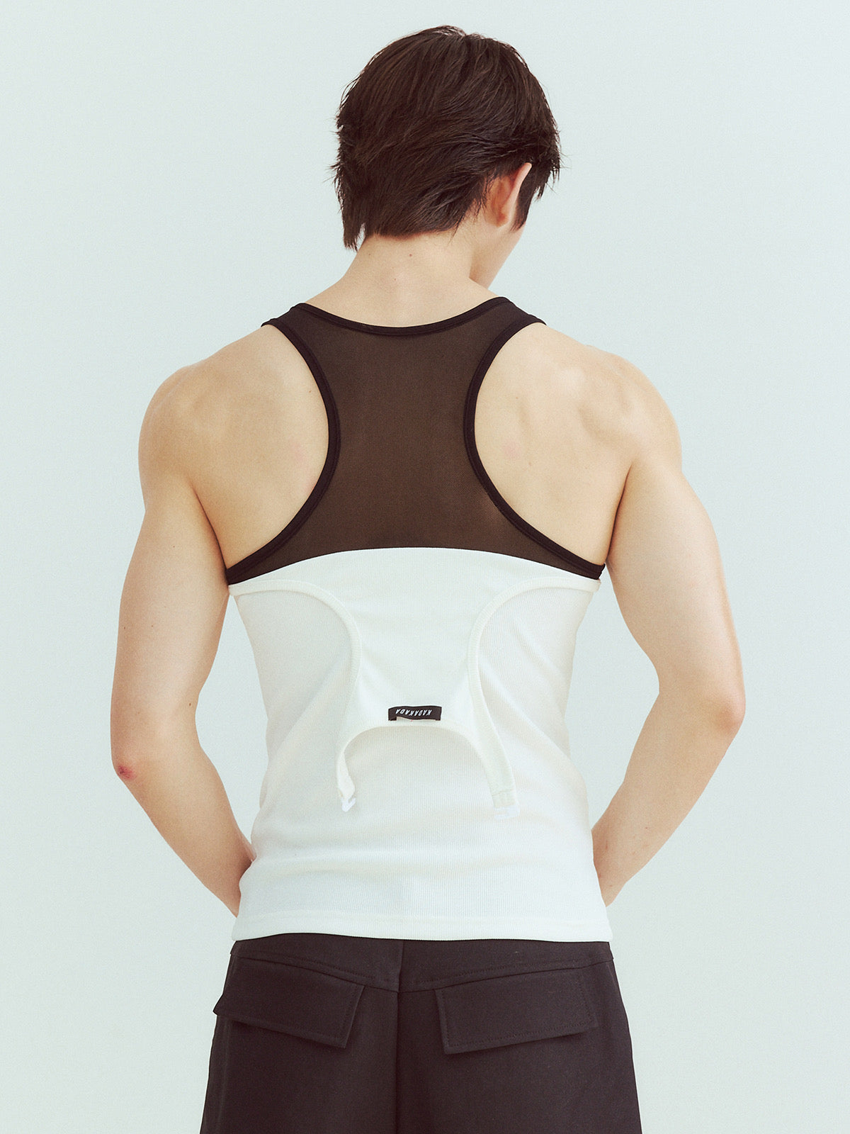 Strap double-layer double-color vest