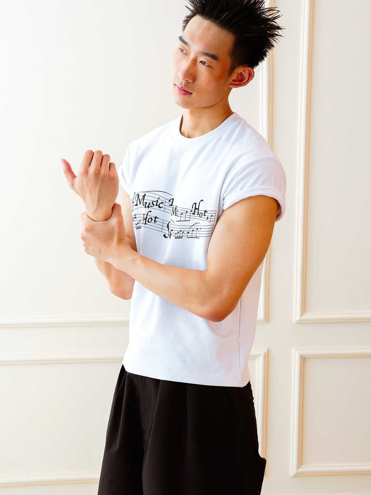 Score printed T-shirt