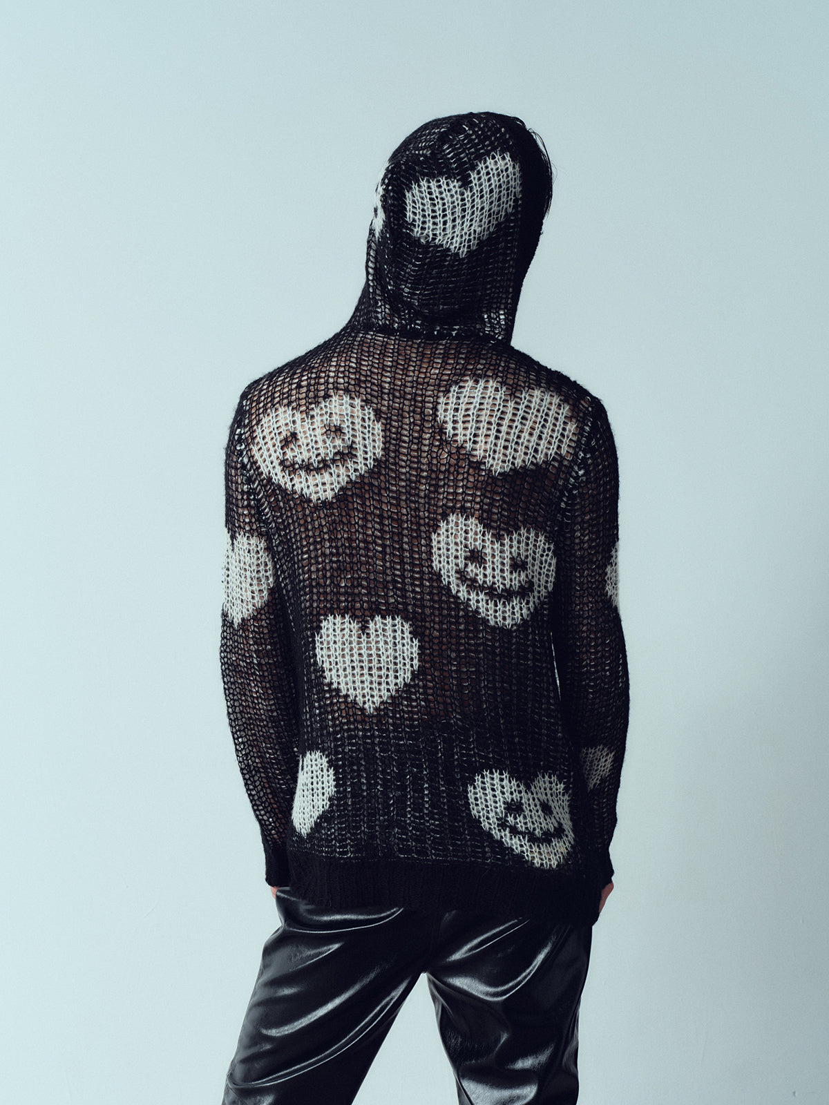Love Heart Smiling Hooded Sweater