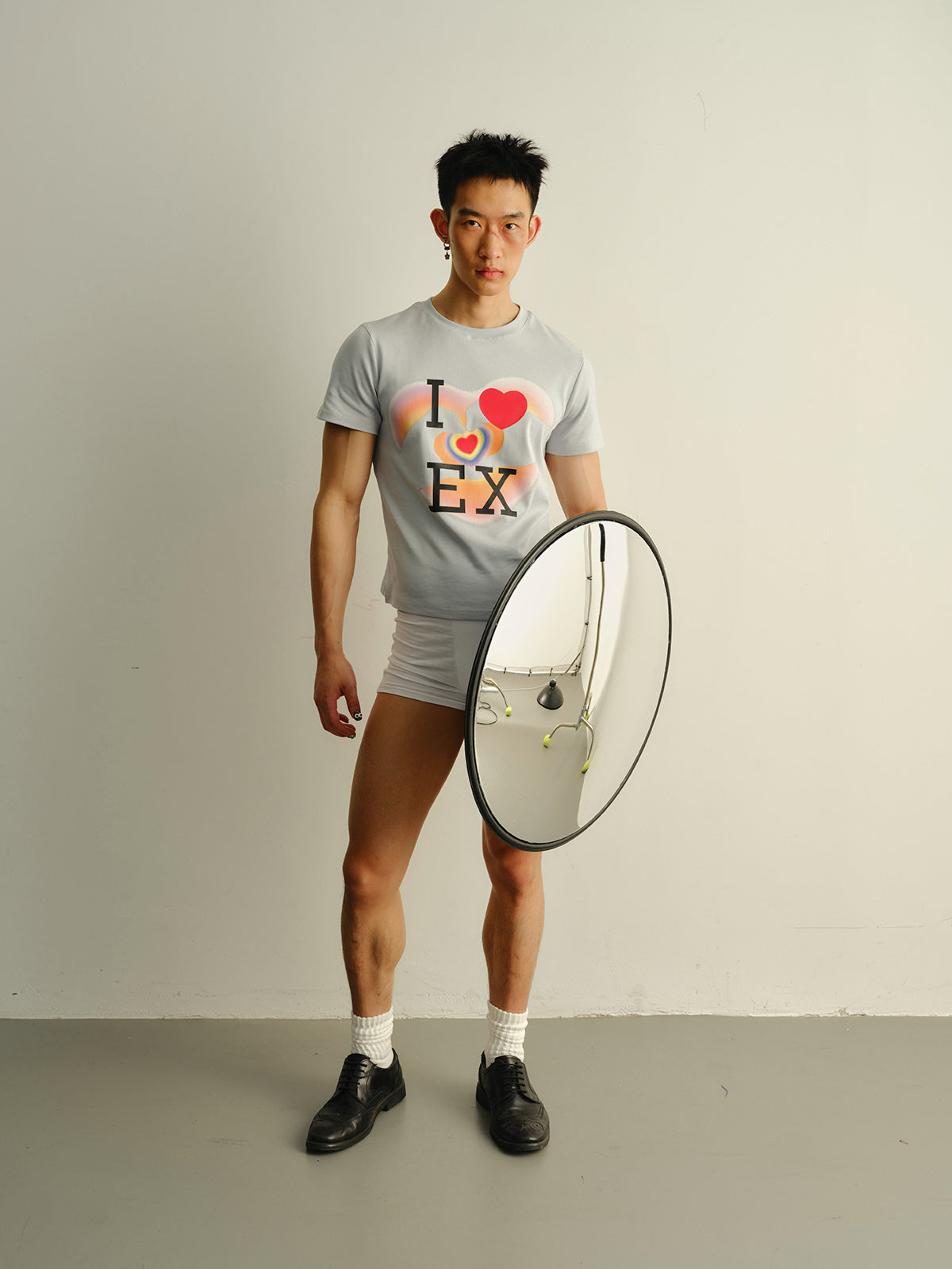 I love my ex's light blue T-shirt