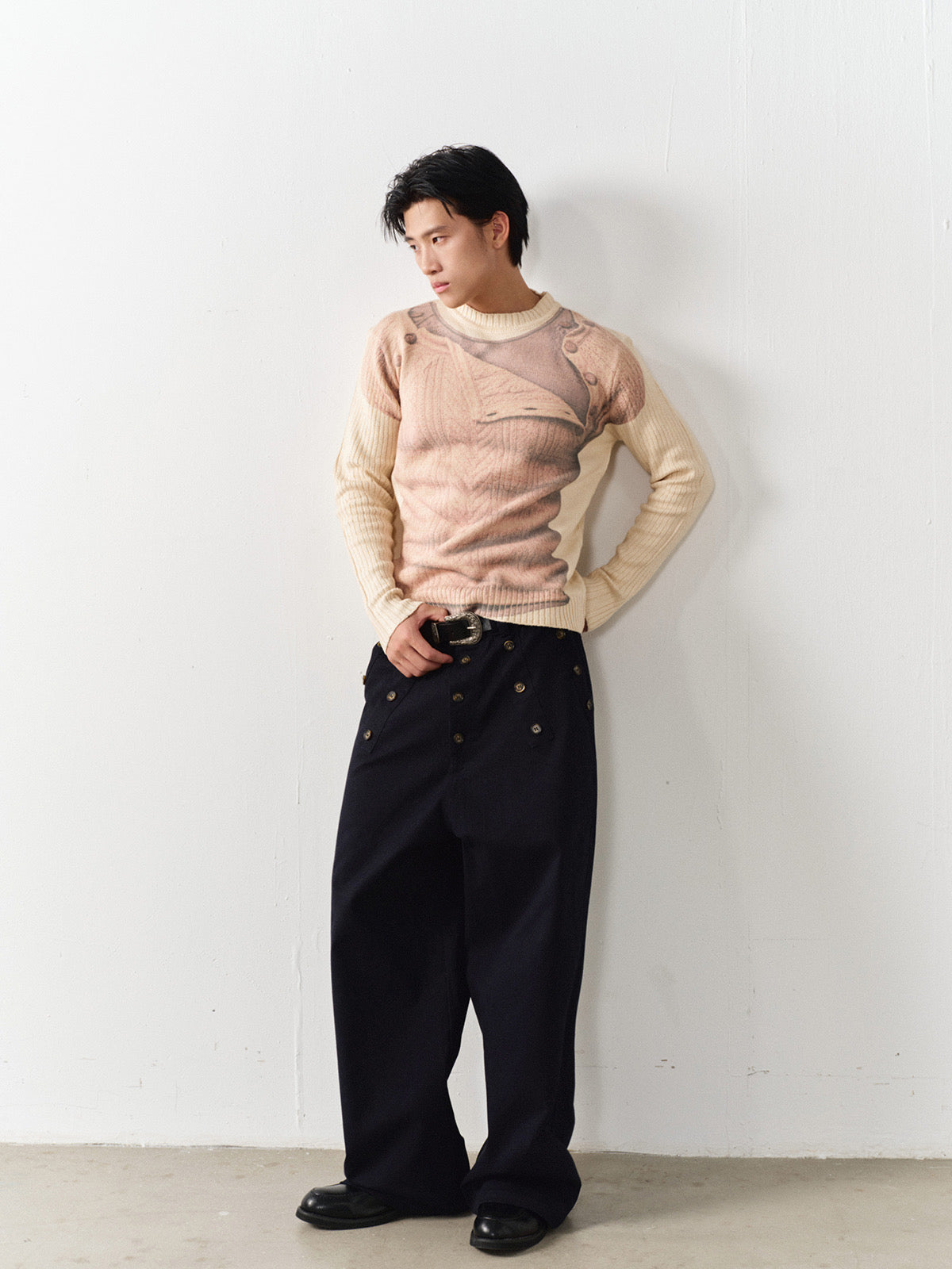 Double-layer cargo pants