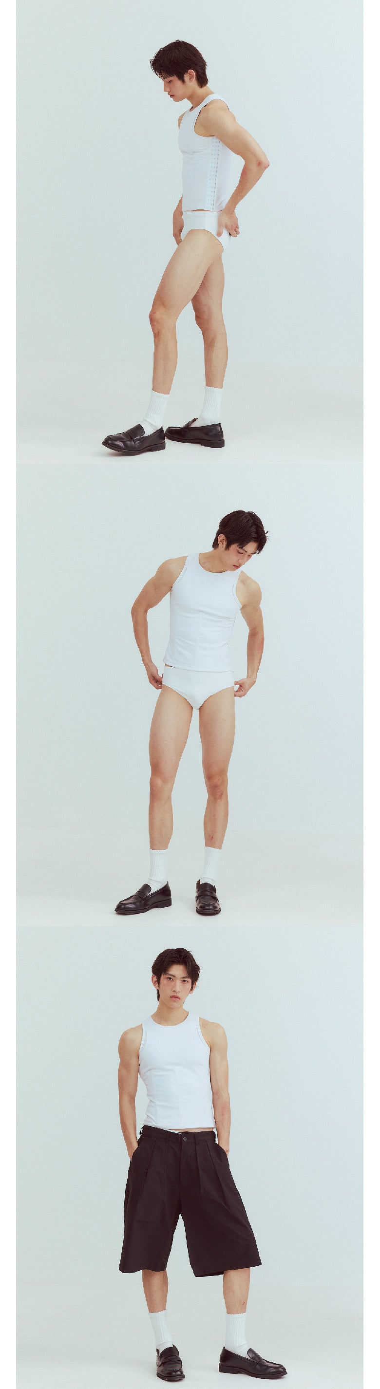 Fishbone-supported fitted vest