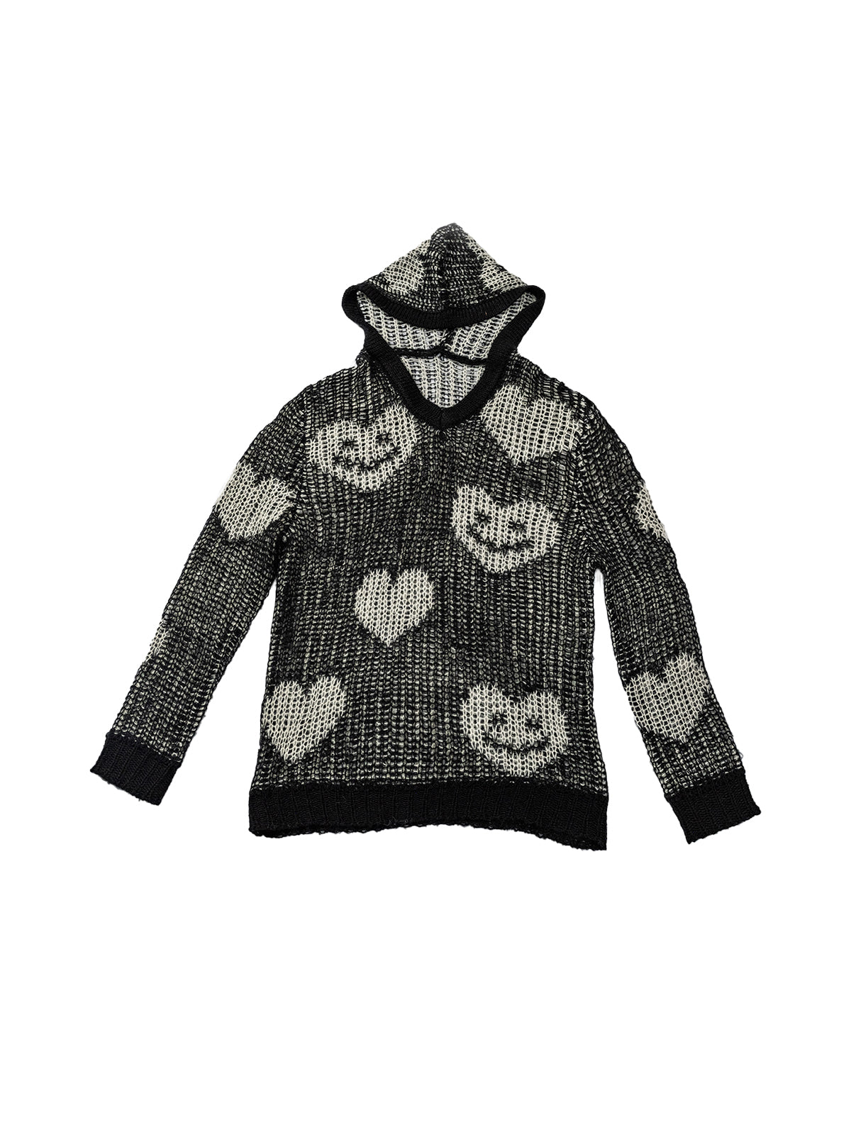 Love Heart Smiling Hooded Sweater