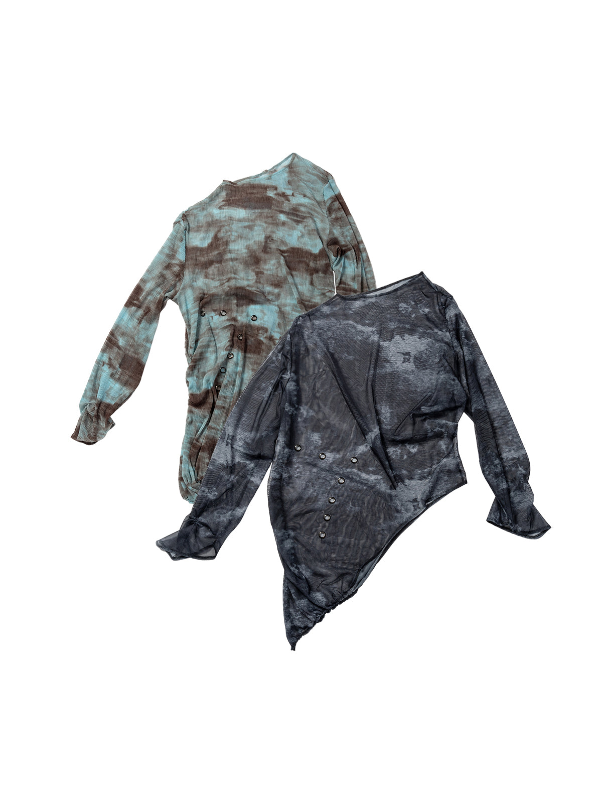 Long sleeved sheer sexy see through top