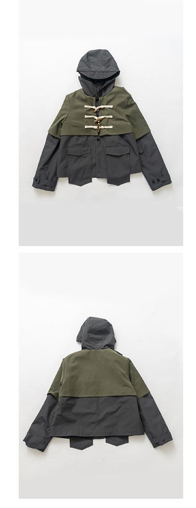 Slim fit assault suit short jacket