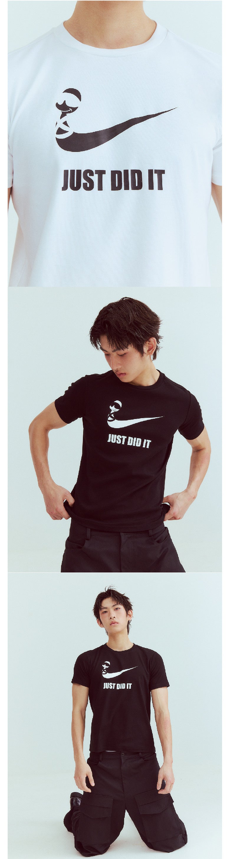 "I've done it" slim-fitting elastic T-shirt