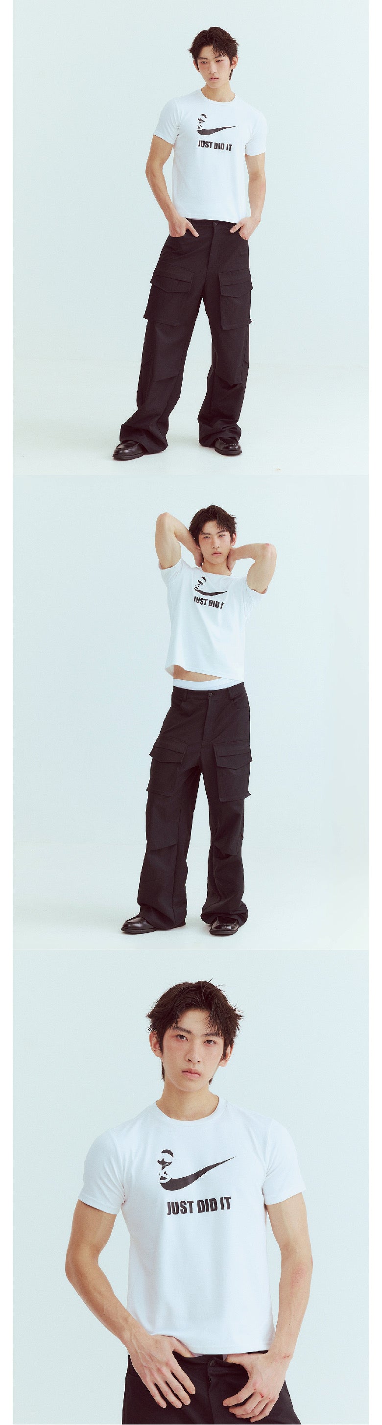 "I've done it" slim-fitting elastic T-shirt