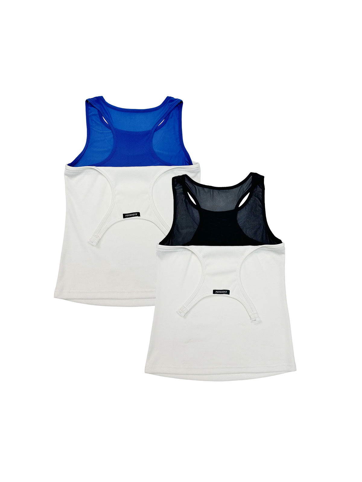 Strap double-layer double-color vest