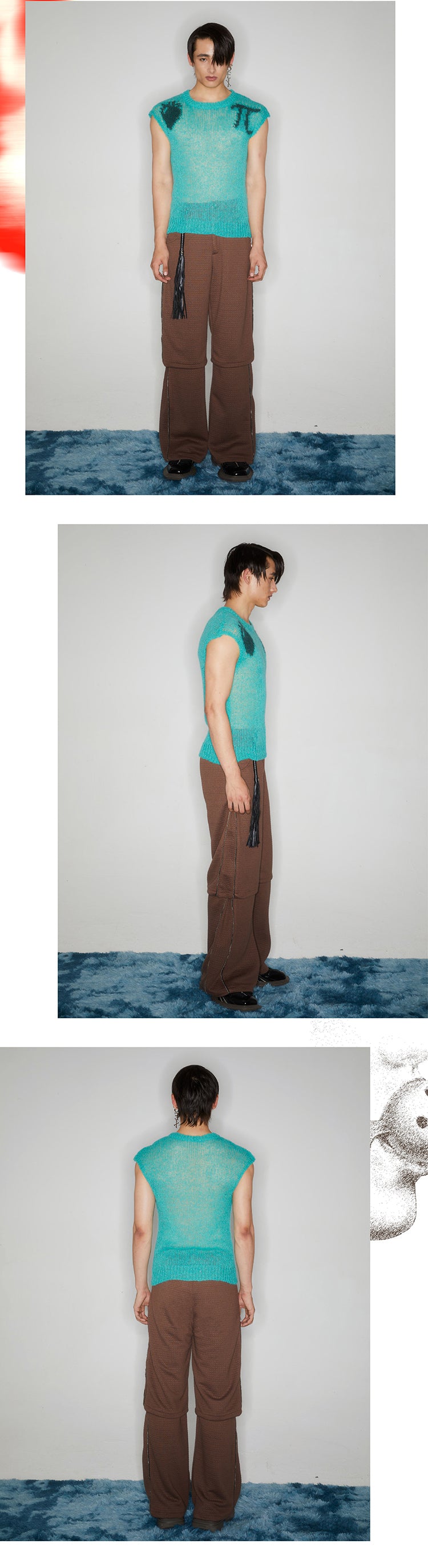 Hollow out sleeveless sweater