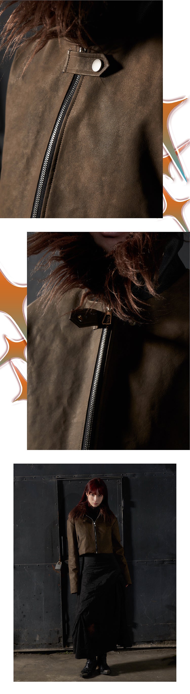 Coffee colored fur coat