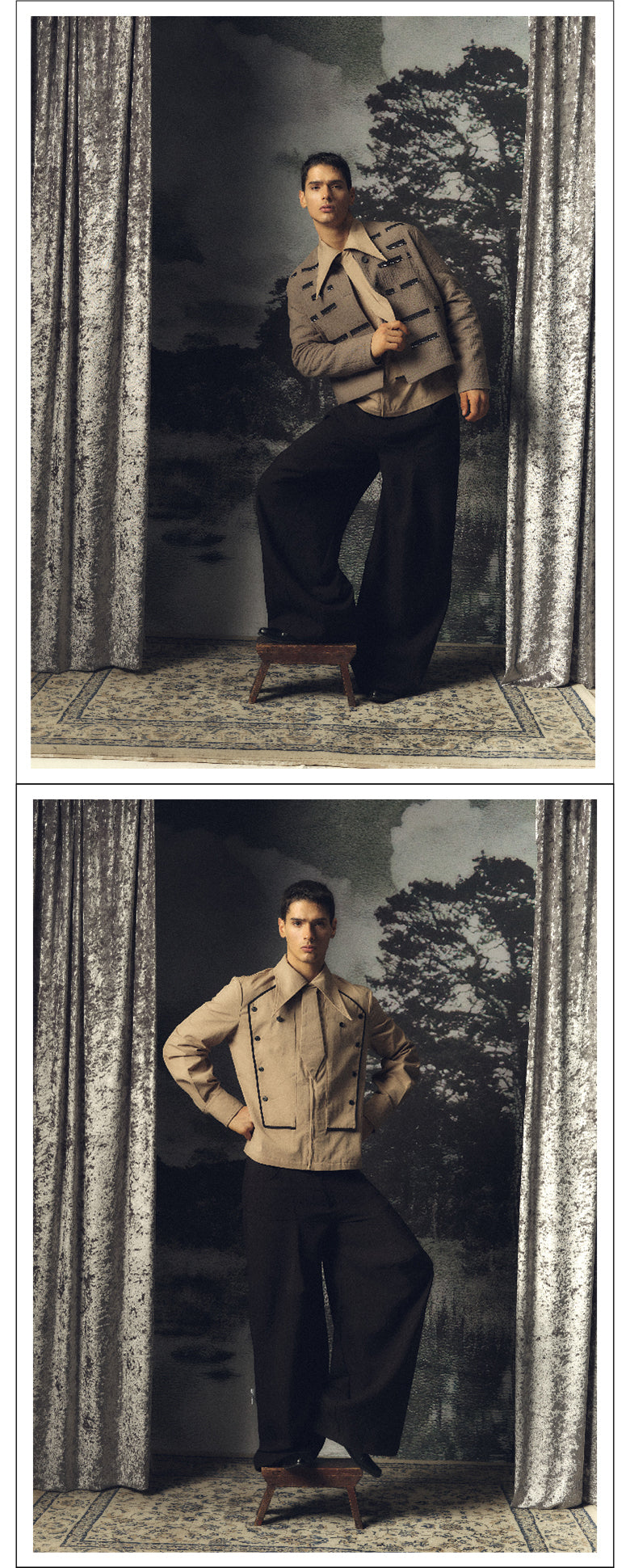 Palace style knight tie shirt