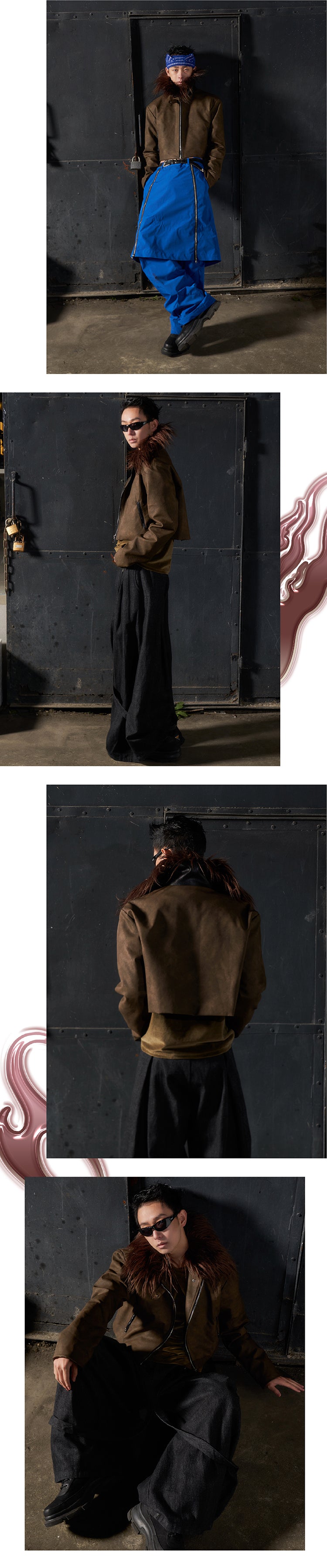 Coffee colored fur coat