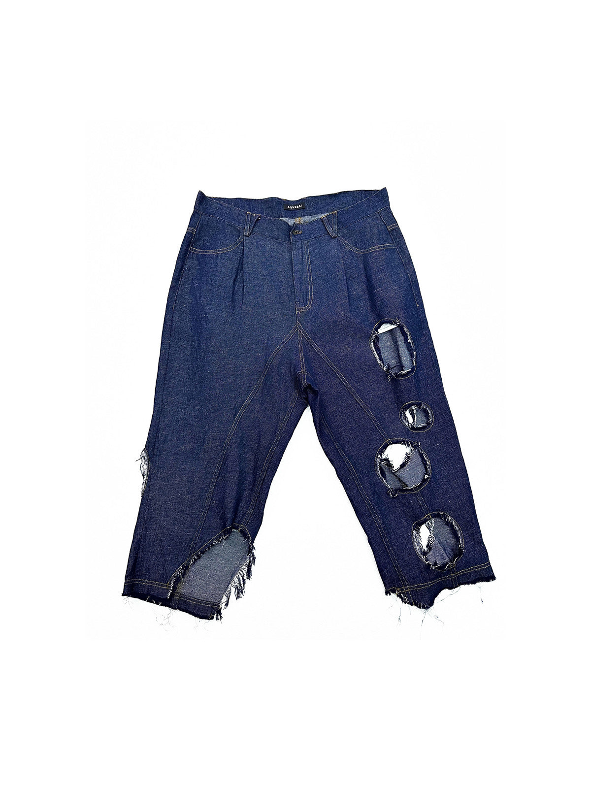 ripped capri pants