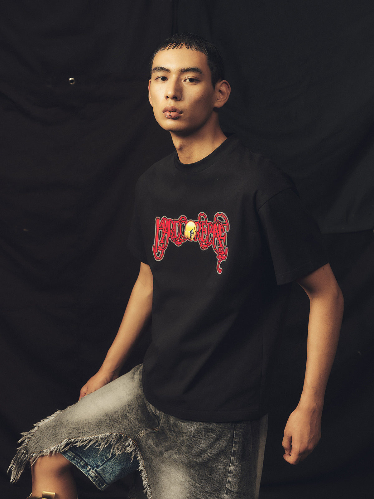 Letter Pistol Black T-shirt