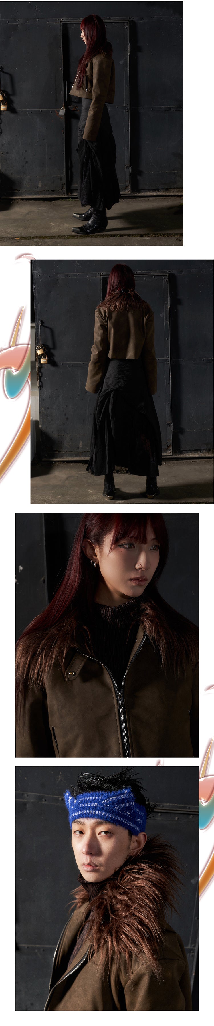 Coffee colored fur coat