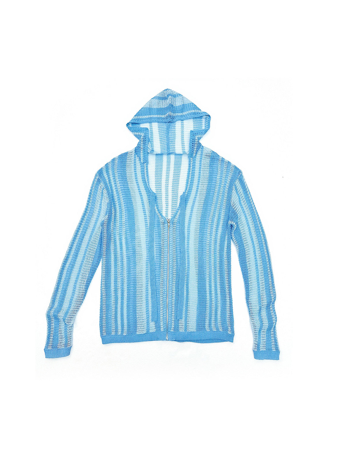Vacation-style hollow-out knitted shirt