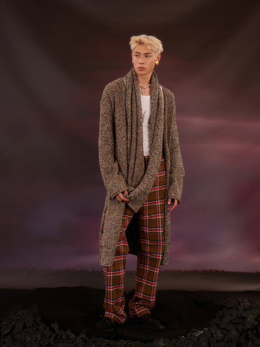 Scarf Loose Split Sweater