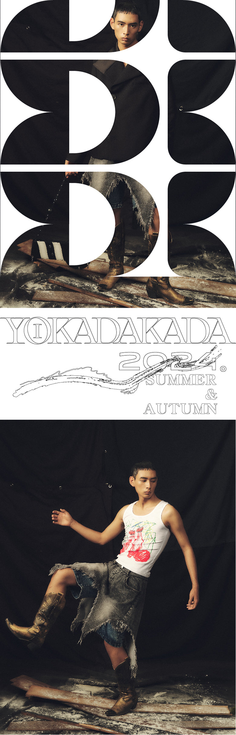 Double layered ruffled washed denim shorts