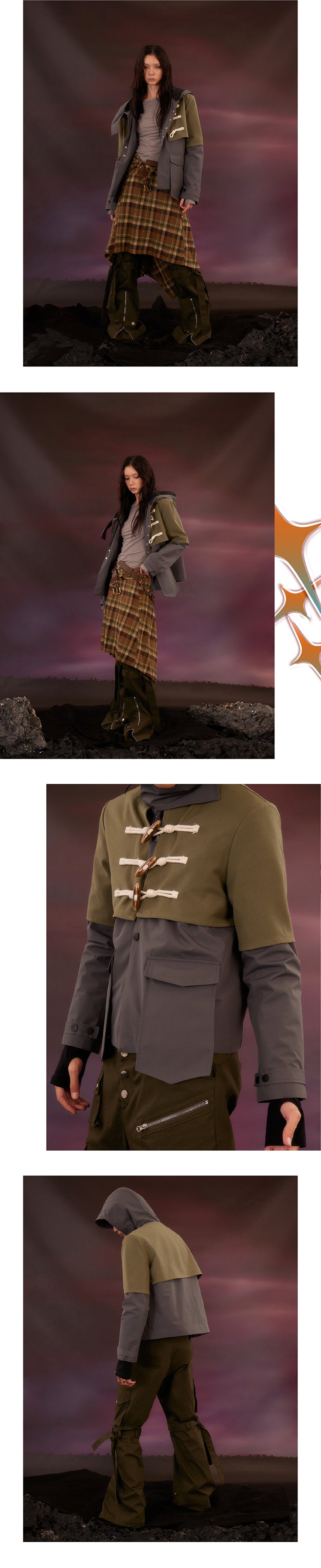 Slim fit assault suit short jacket