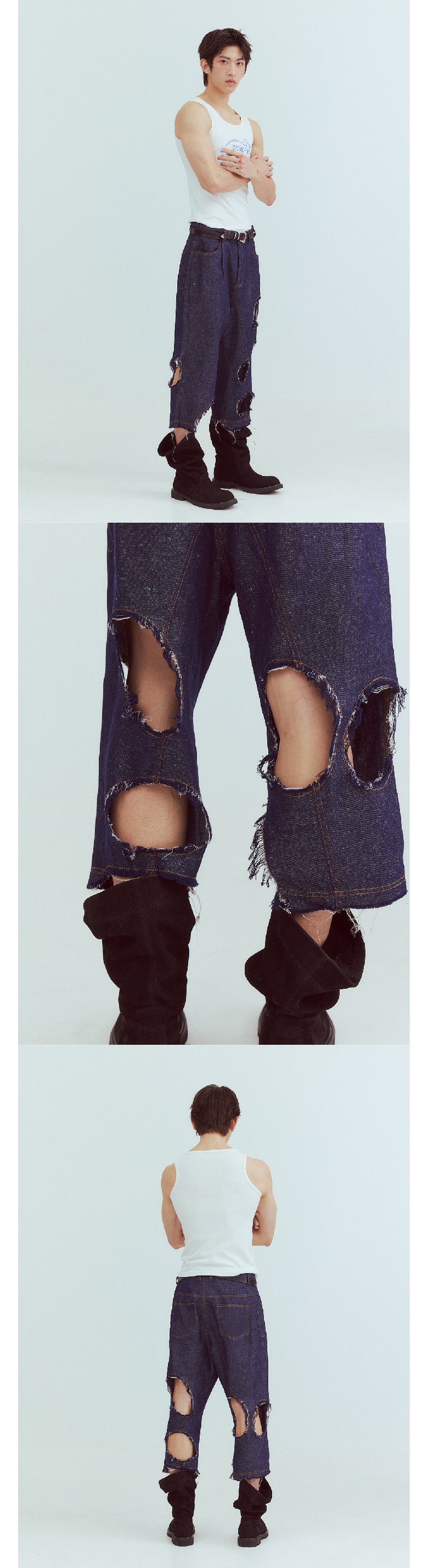 ripped capri pants