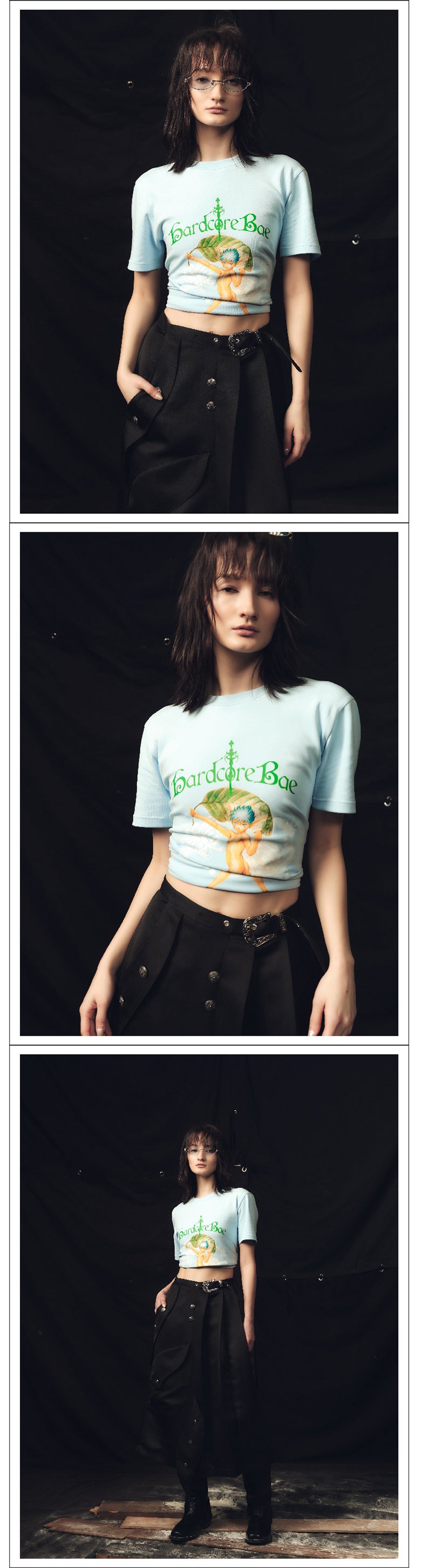 Hard Core Baby Blue Elf Tight T-shirt