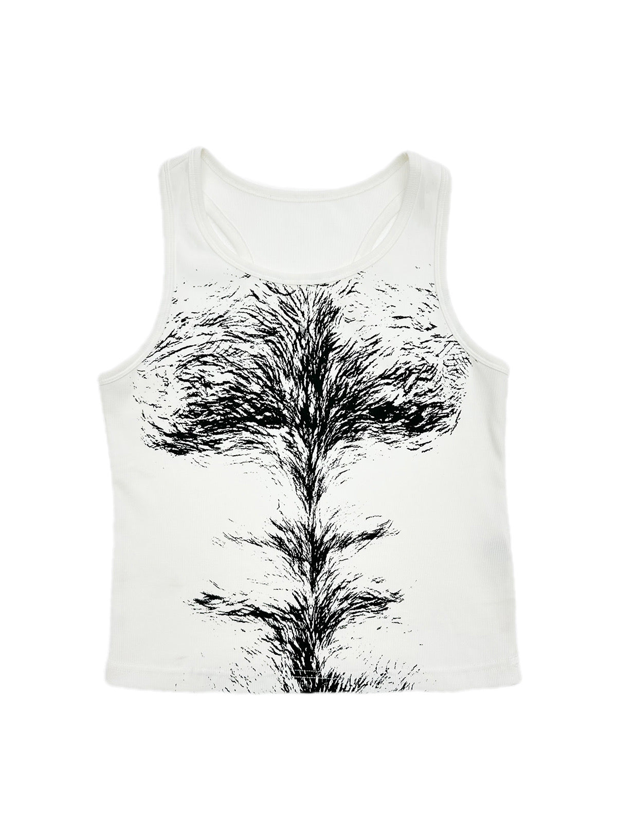Funny short hairy I-back vest