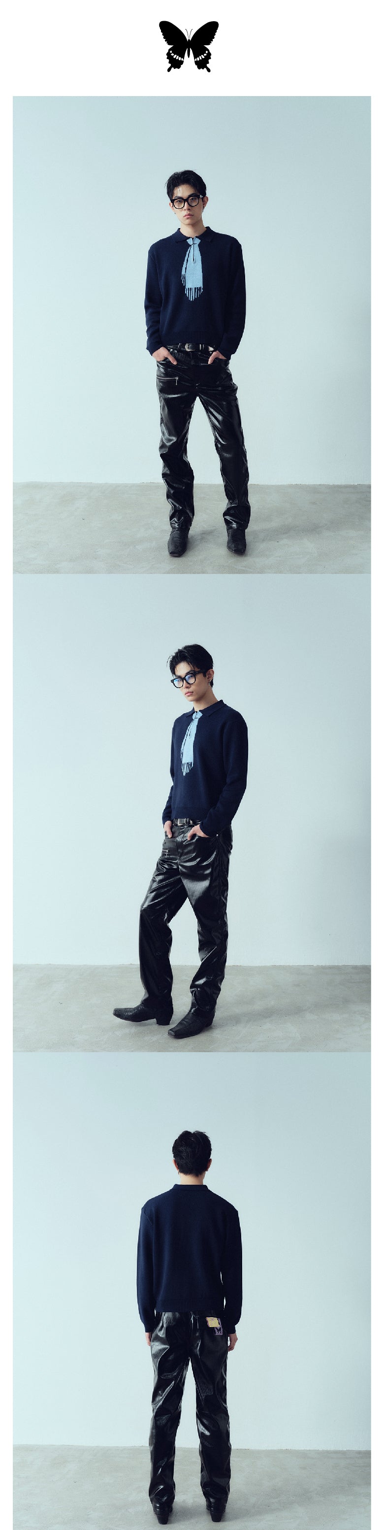 Tagme Artificial Leather Pants