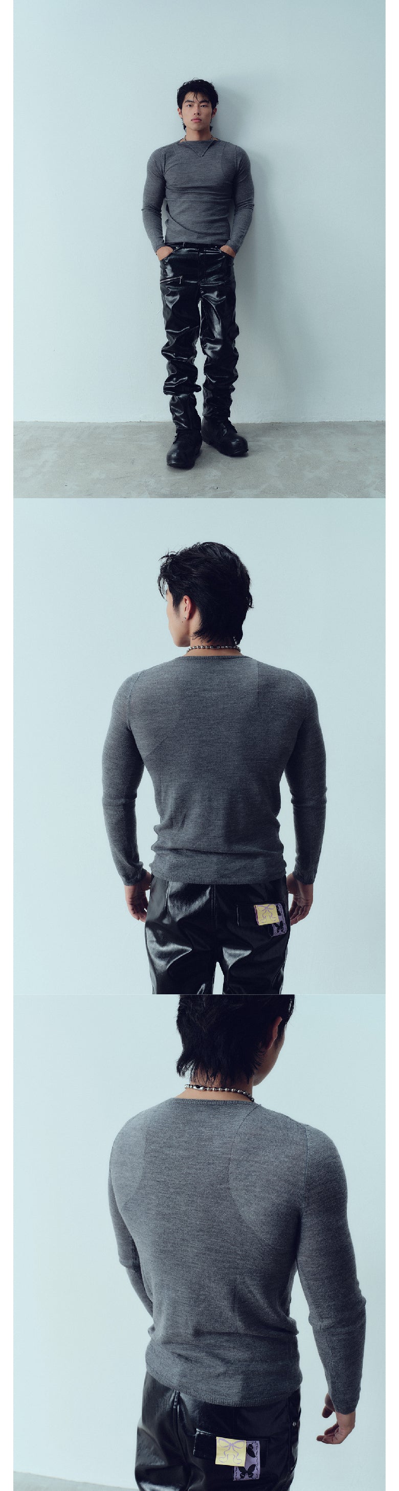Tagme Artificial Leather Pants