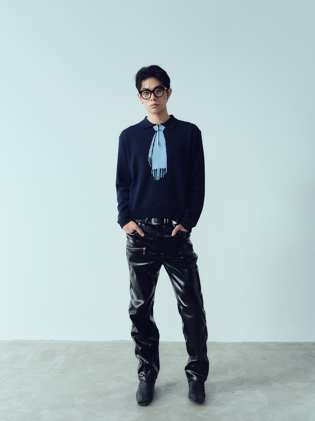 Tagme Artificial Leather Pants