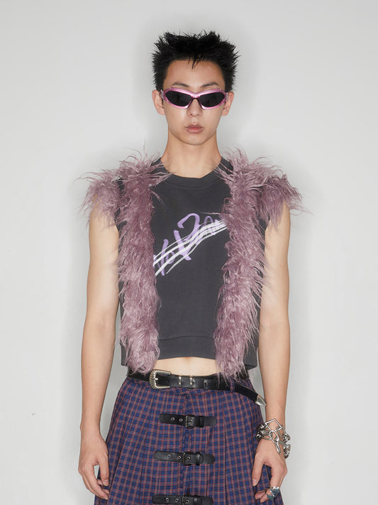 Mao Mao Printed Sleeveless Top