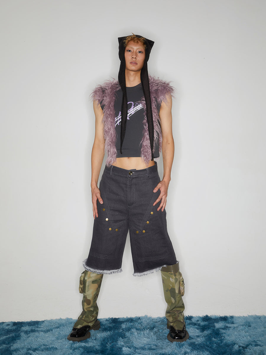 Mao Mao Printed Sleeveless Top