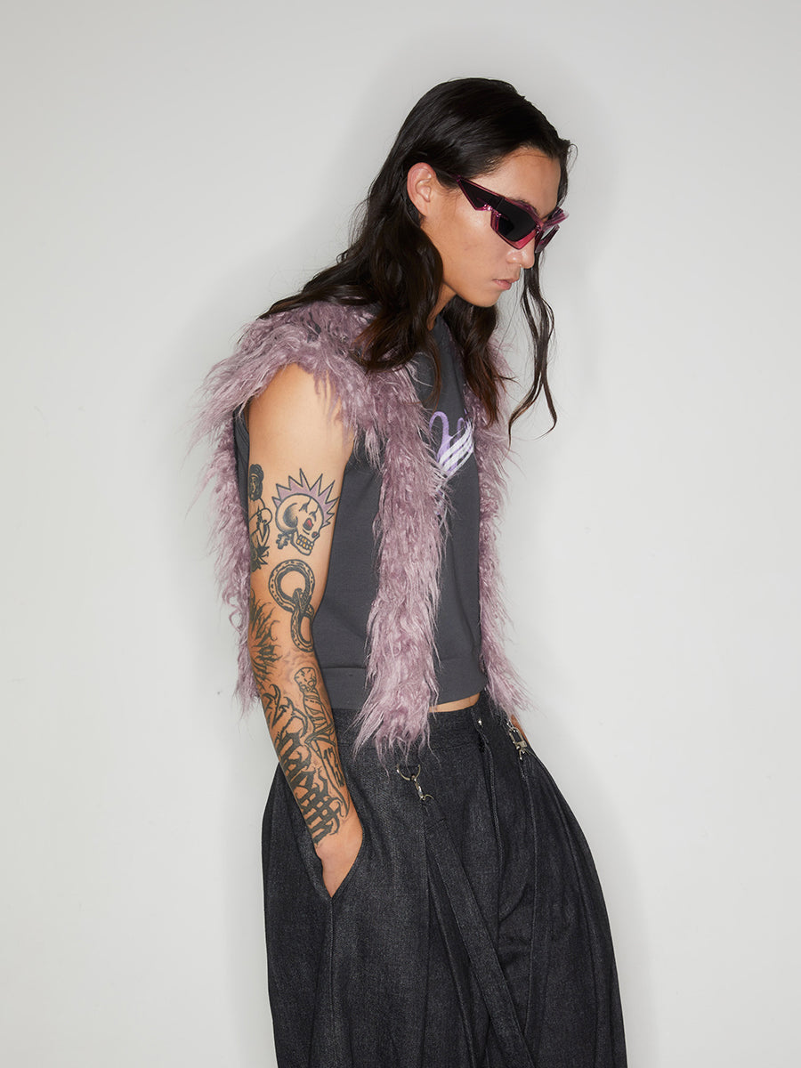 Mao Mao Printed Sleeveless Top