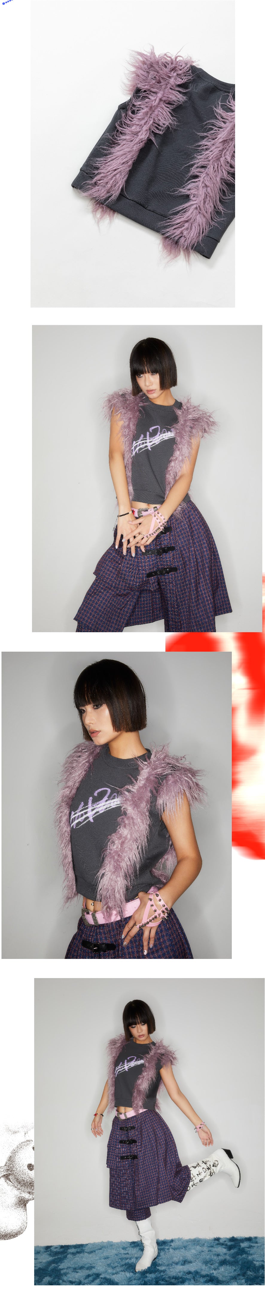 Mao Mao Printed Sleeveless Top