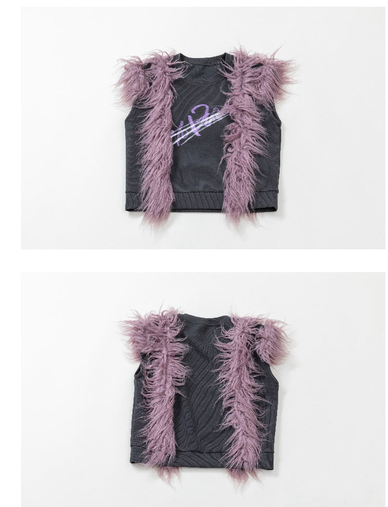 Mao Mao Printed Sleeveless Top