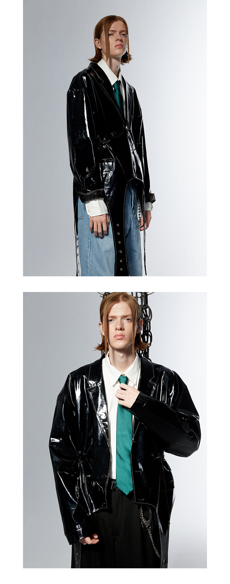 Silhouette suit coat