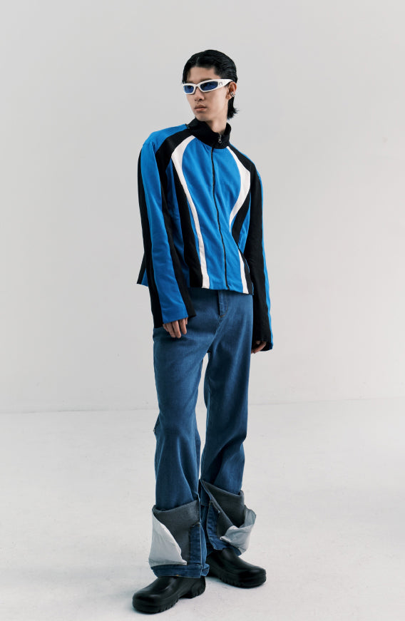 Vintage patchwork sportswear