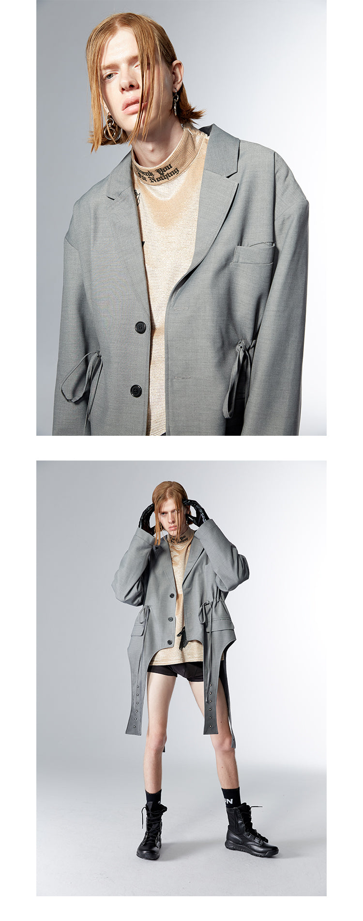 Silhouette suit coat