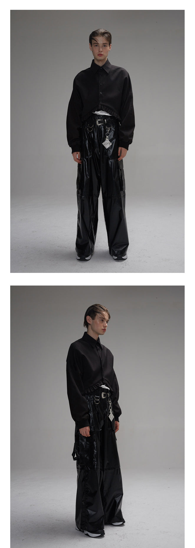 Silhouette wide leg pants