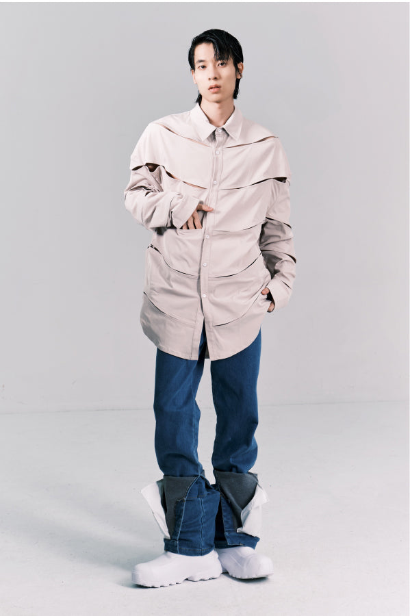 Multi panel loose shirt