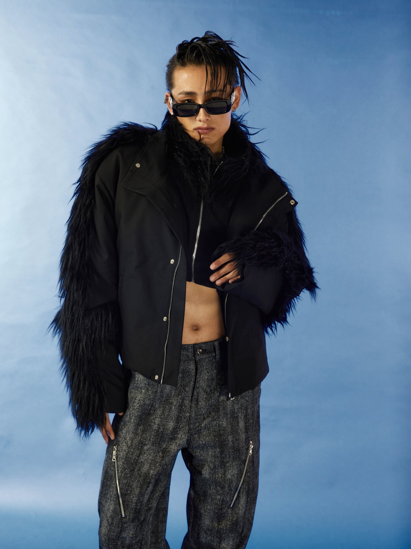 Silhouette cotton coat