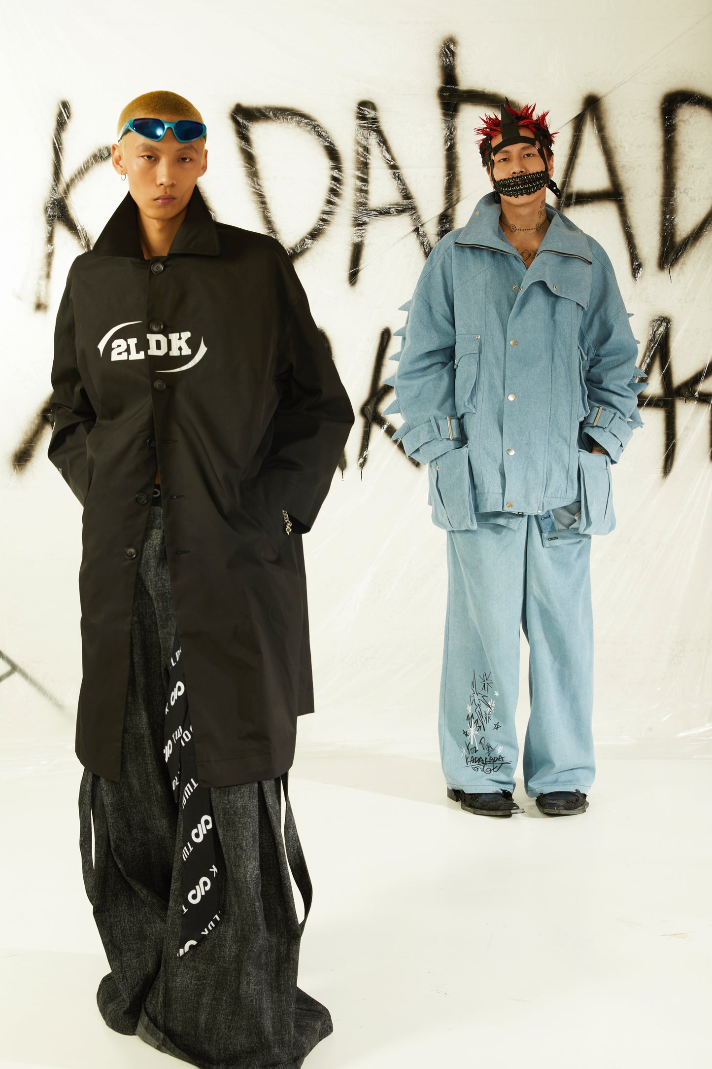 Loose vintage wash denim jacket