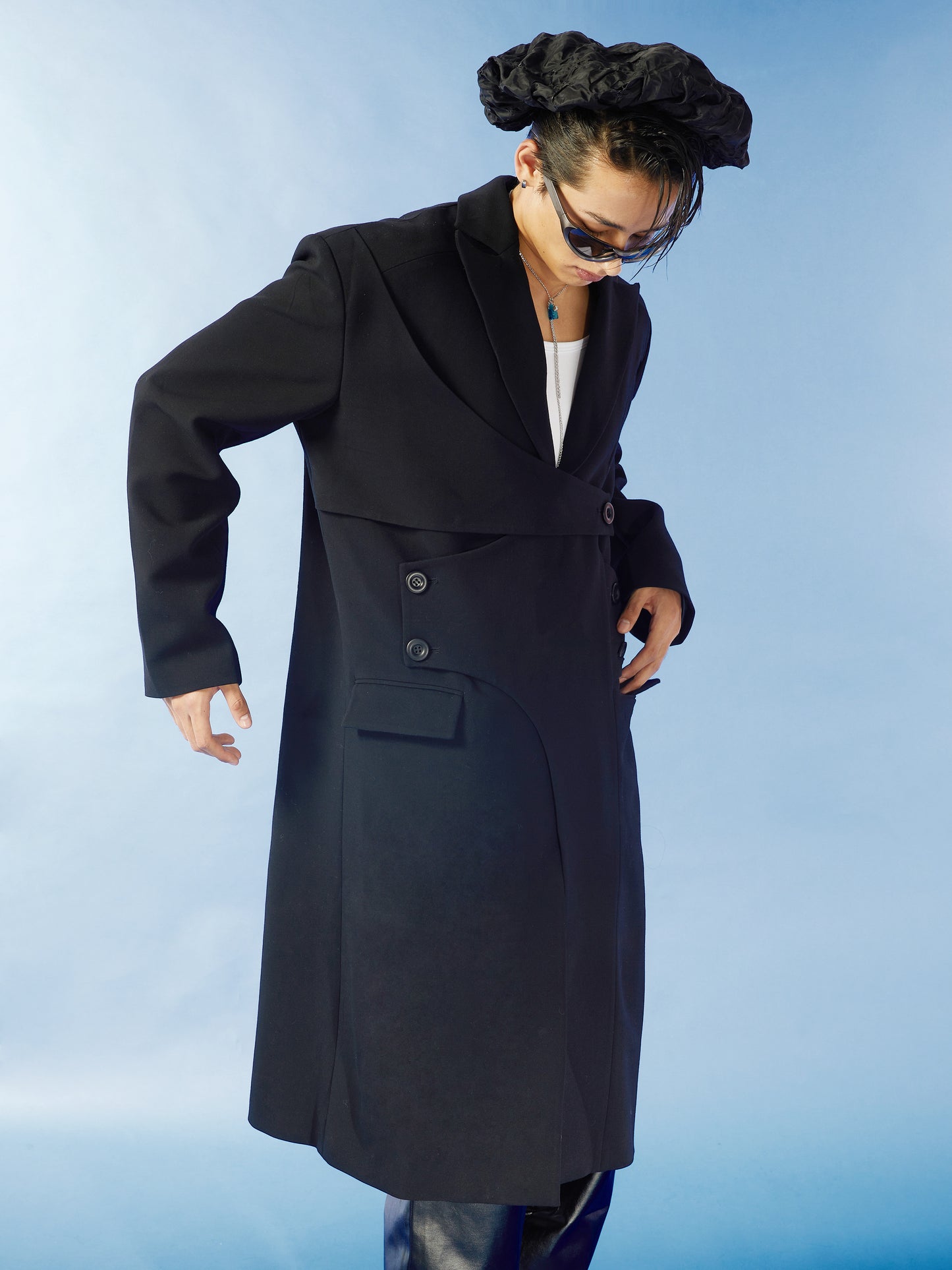 Silhouette casual trench coat