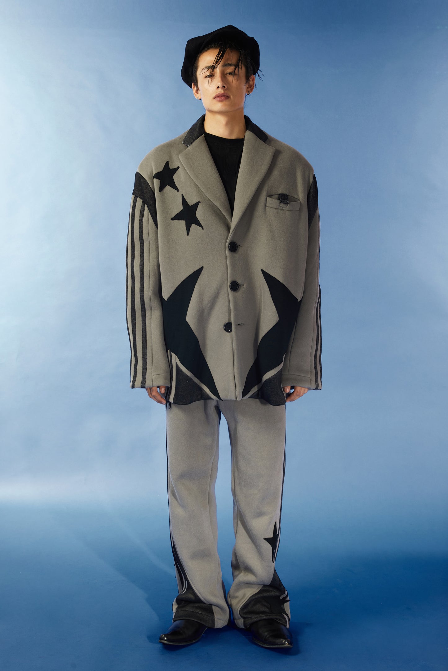 Wide shoulder vintage coat