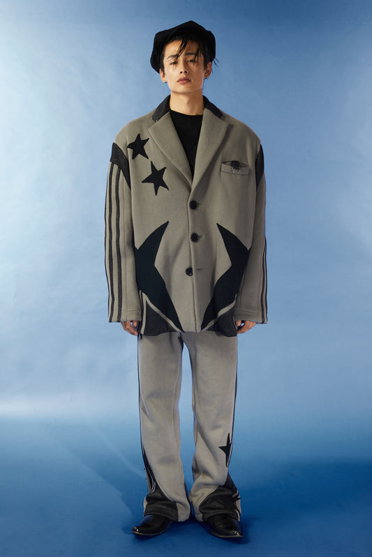 Wide shoulder vintage coat