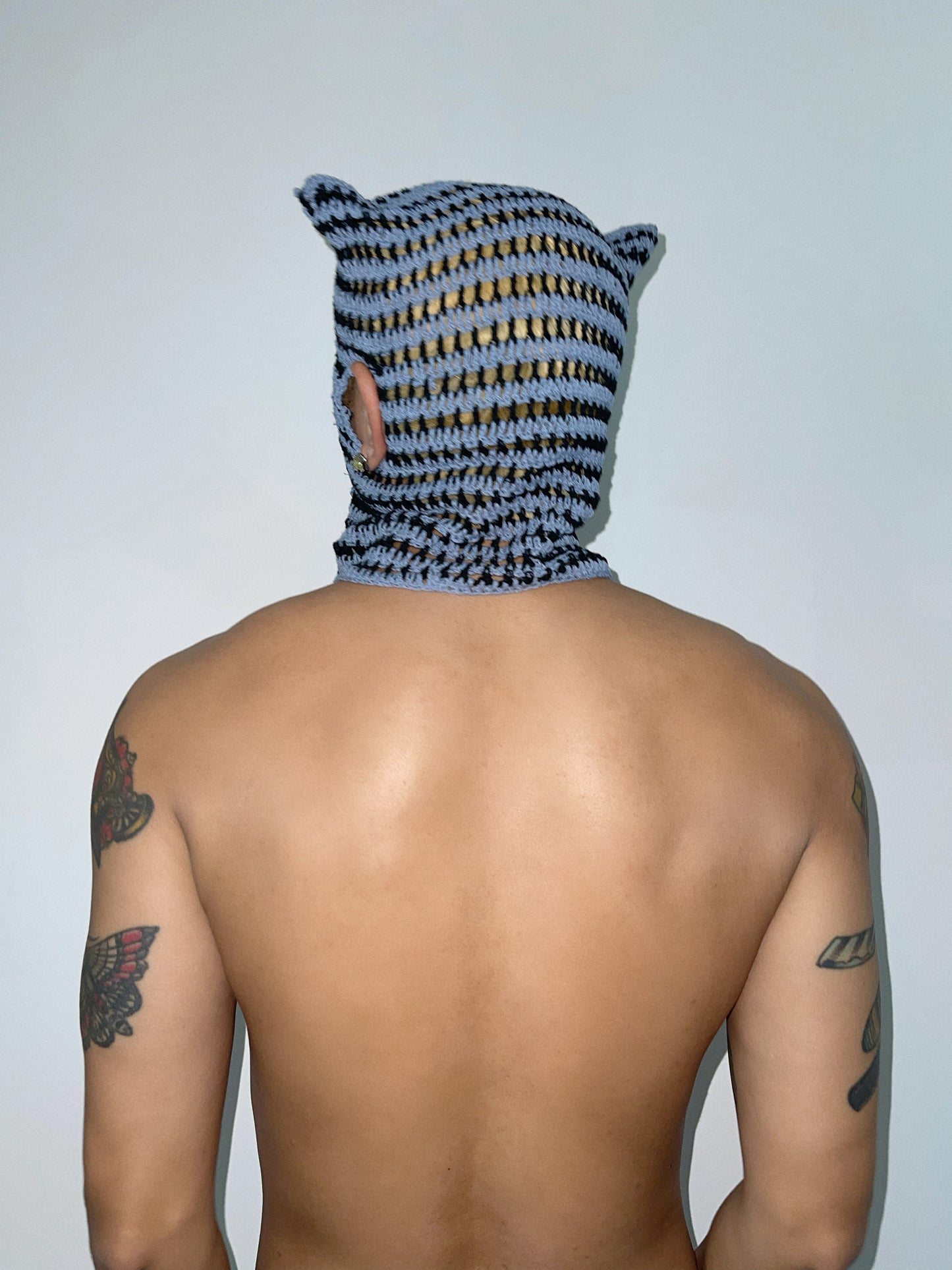 Hand woven hollow wool cap