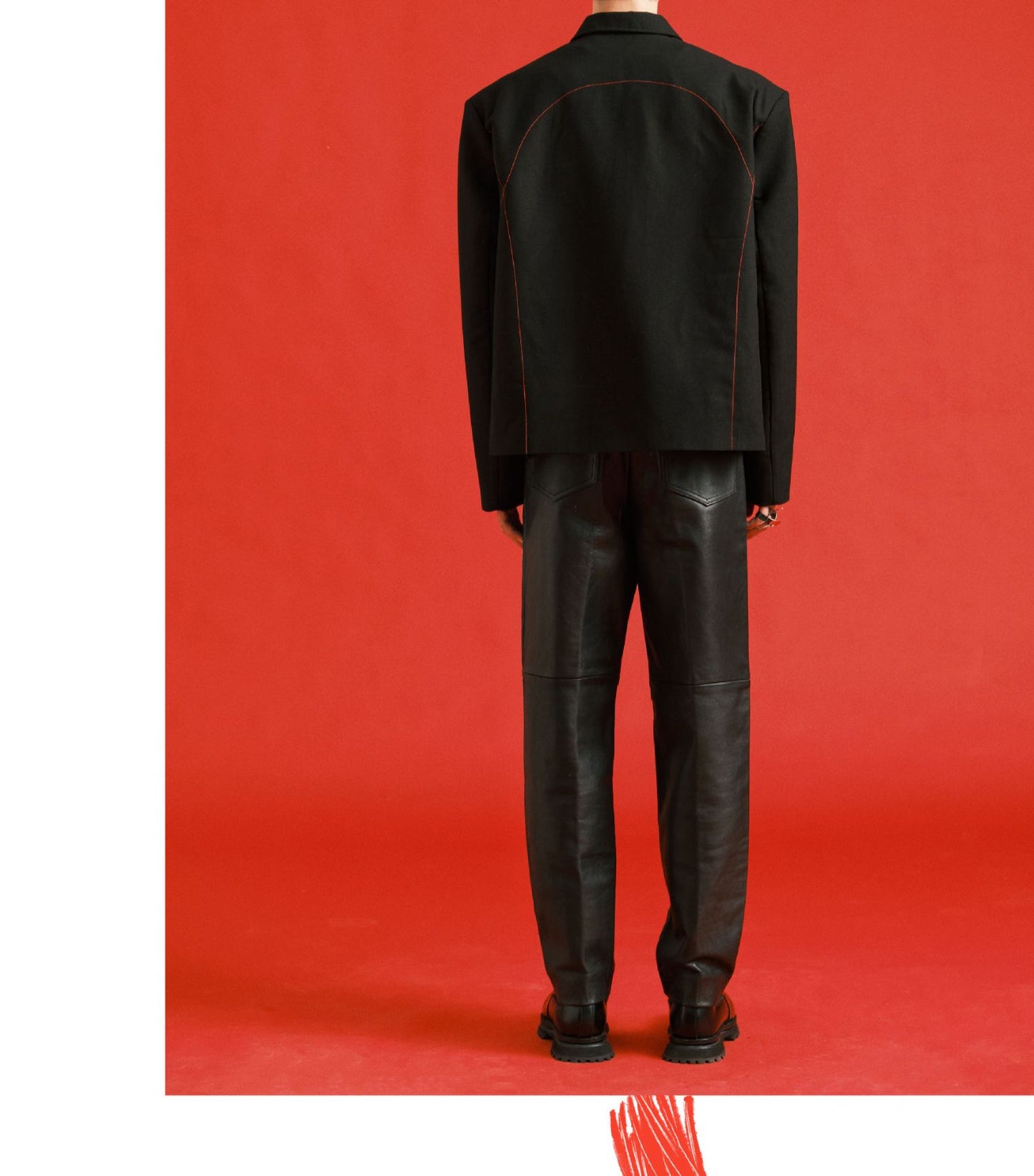 Python pattern hollow coat